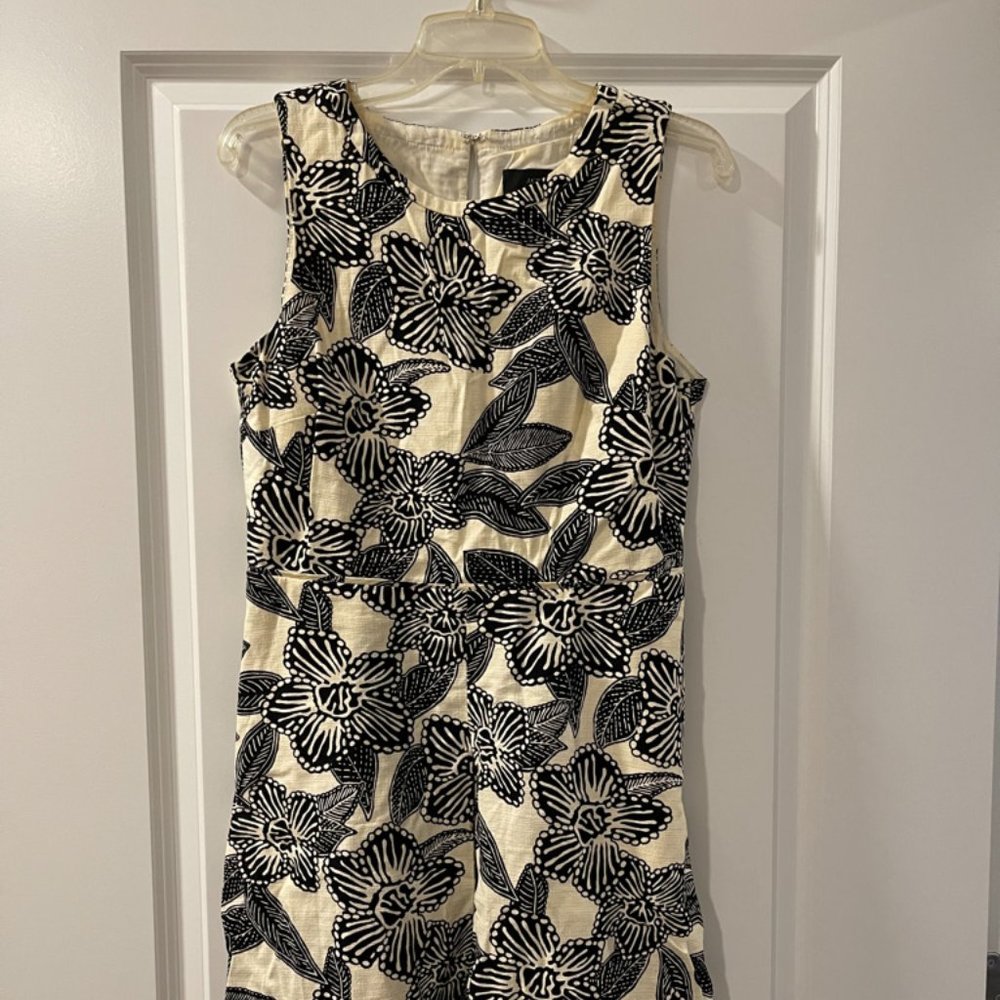 J.Crew Black and White Dress